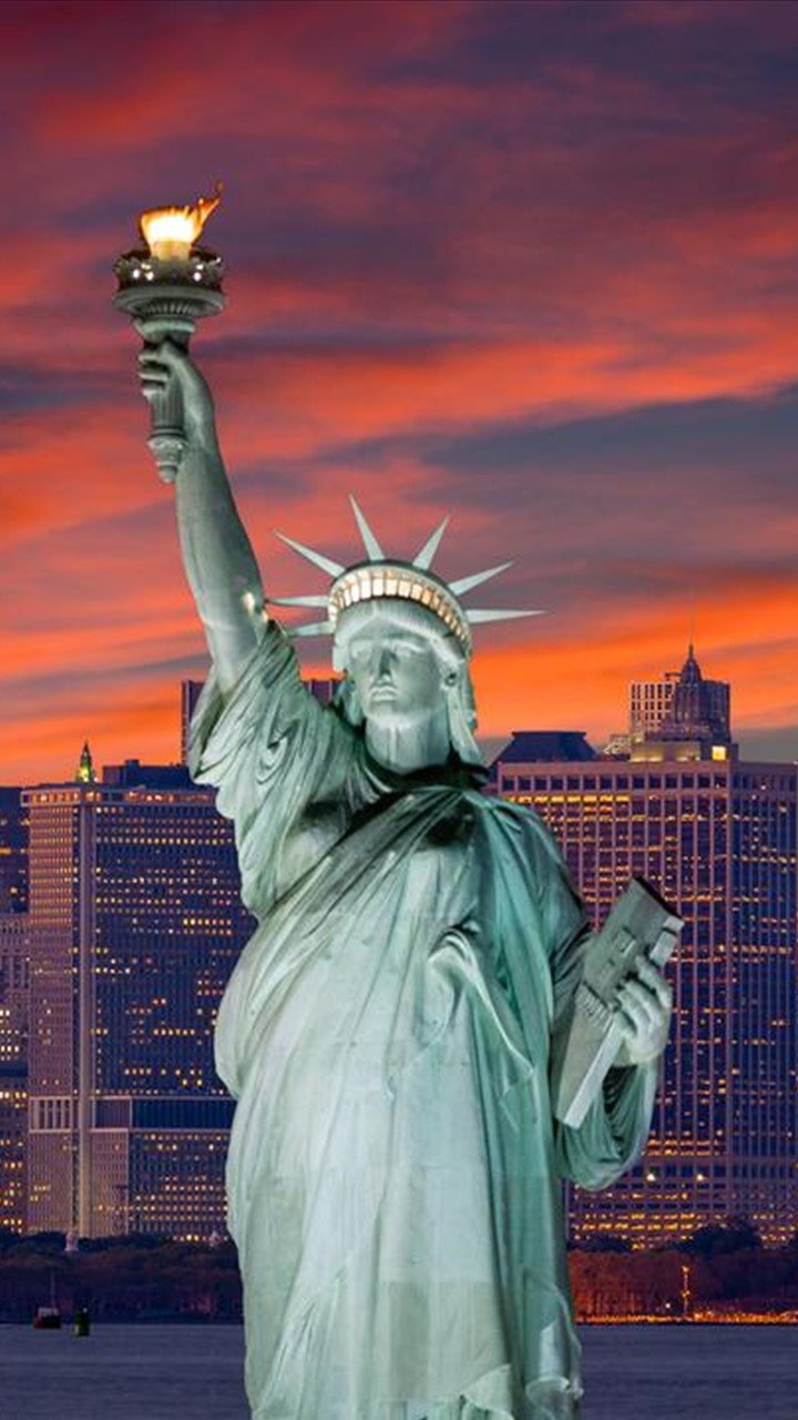 Statue of Liberty today 2 MILITARY CAVEATS