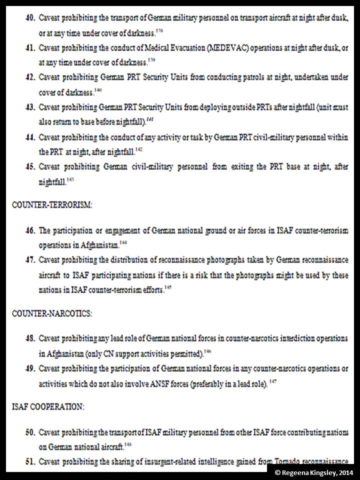 ISAF APPENDIX 7(b) – Pic, List Of Known Caveat Categories Imposed By ...